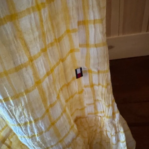 Yellow Plaid Maxi Dress - Picture 3 of 6